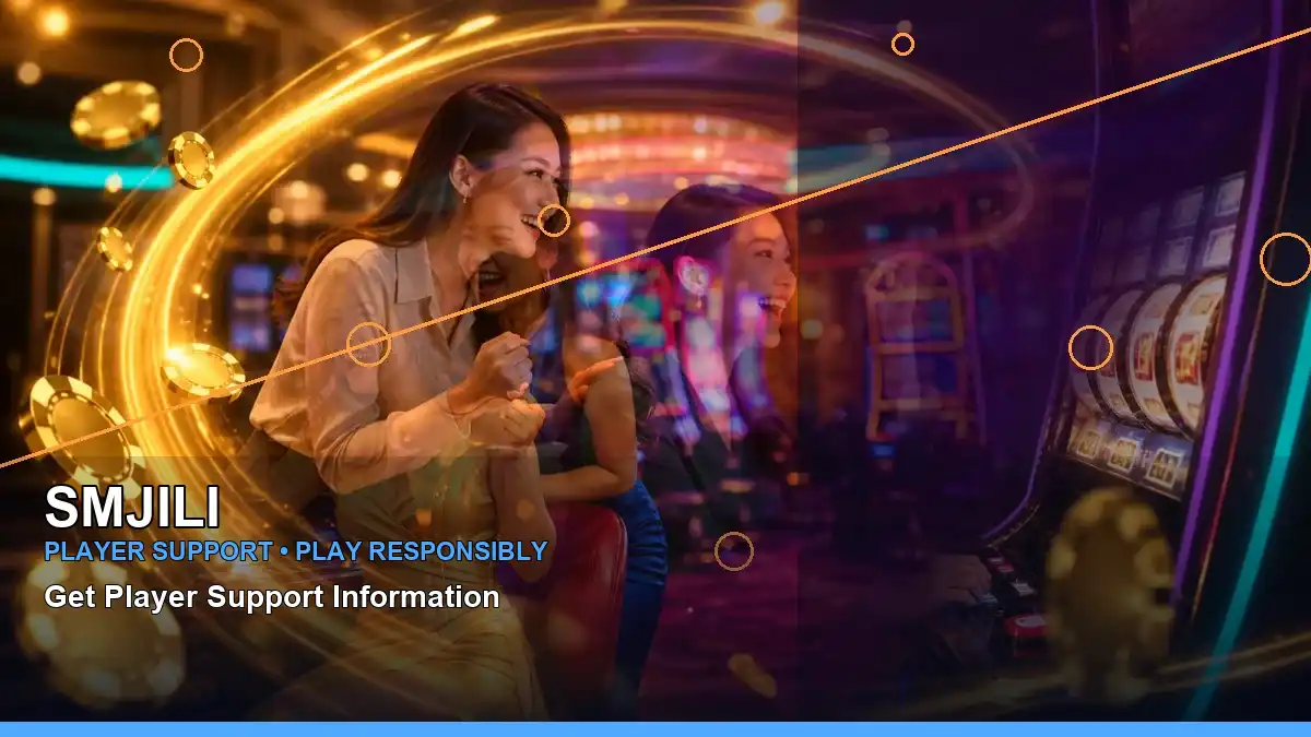 SMJILI adventure online slot games featuring an adult Filipina casino host with a right-diagonal composition